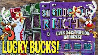 LUCKY BUCKS! **NEW** $20 $100,000,000 Riches!  Fixin To Scratch