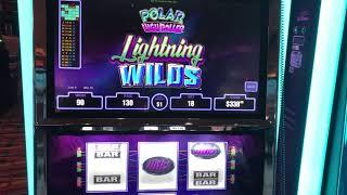 "Polar High Roller Lighting Wilds"  VGT Slots Red Win Spins Choctaw Gaming Casino, Durant, OK
