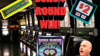 Fantastic Bonus Round Win On Double Diamond! | The Big Jackpot