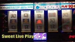 SWEET!FREE PLAY Slot Live ! How was result on FPCLEOPATRA 9 LINE REEL 25￠Slot machine $2.25彡 栗スロ