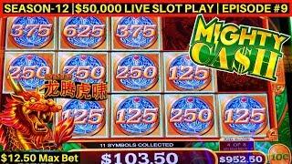 Mighty Cash Slot Machine $12.50 Max Bet Bonus & More Live Slot Play | Season-12 | Episode #9