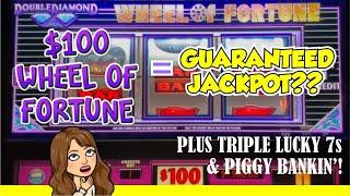 $100 Wheel of Fortune  $10 Triple Lucky 7s  High Limit Piggy Bankin'! COSMO LAS VEGAS