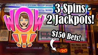 3 Spins 2 Massive Jackpots on Old School Pinball Slot Machine! Plus Huff 'n More Puff!