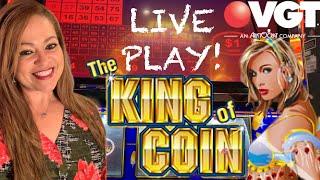 VGT SUNDAY FUN’DAY $3 & $10 MAX BETS ON KING OF COIN, GEM & JEWELS &  RAININ’ SILVER & GOLD