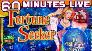 60 MINUTES LIVE  FORTUNE SEEKER  LIVE SLOT PLAY! (CLASSIC WMS)