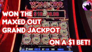 I WON THE MAXED OUT GRAND JACKPOT ON A $1 BET!