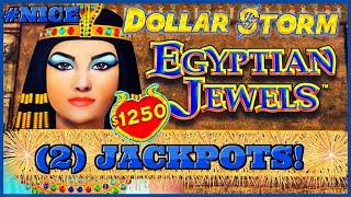 ️Dollar Storm Ninja Moon & Egyptian Jewels (2) HANDPAY JACKPOTS️HIGH LIMIT $25 Bonus Slot Machine