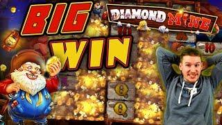 BIG WIN on Diamond Mine Slot - £10 Bet!