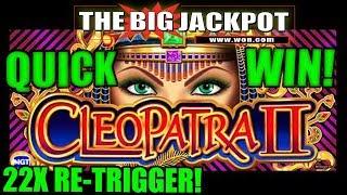 ️ NEVER BEFORE SEEN! ️ QUICK WIN on CLEOPATRA 2 BONUS ROUND with Re Trigger up to 22x!!!