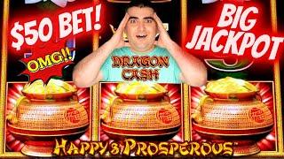 BIG HANDPAY JACKPOT On Dragon Cash Slot Machine - $50 A Spin | Slot Machine JACKPOT | SE-9 | EP-22