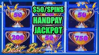 HIGH LIMIT Lightning Link Best Bet HANDPAY JACKPOT  ️$50 Bonus Round Slot Machine Casino
