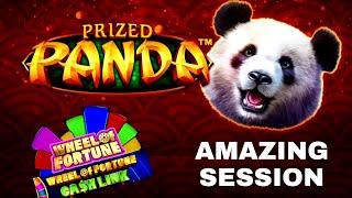 Prized Panda Slot Machine Max Bet Bonus & RE-TRIGGERS |Wheel Of Fortune CA$H LINK Slot Max Bet Bonus
