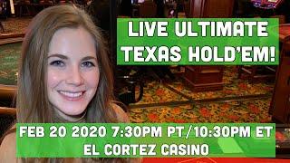 Live Ultimate Texas Hold’em! Let’s win some $$$!