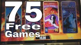 Wicked Winnings 2 Slot Machine  75 FREE GAMES WON  First Spin Bonus