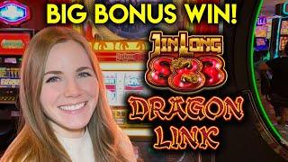 High Limit BIG BONUS WIN! Dragon Link Slot Machine!