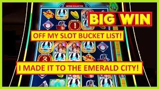 I MADE IT TO THE EMERALD CITY! The Wizard of Oz - Follow the Yellow Brick Road Slots!