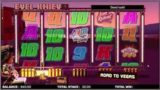 Evel Knievel: Road to Vegas slot from Core Gaming - Gameplay