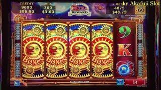 Akafuji Slot Golden Eagle Slot machine max bet $5 IGT and Konami First Attempt, San Manuel Casino