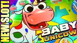 NEW!! BABY UNICOW CAUGHT IN VEGAS!  OH BABY, BABY!! JOURNEY TO THE PLANET MOOLAH Slot Machine (L&W)