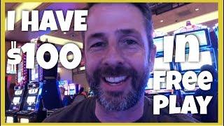 HOW SHALL I USE MY $100 in FREE PLAY? 10 SLOTS MACHINES, 10 SPINS EACH!