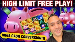 $1000 Free Slot Play on HUFF N’ PUFF & PIGGY BANKIN’!! | BIG BACON !!!!