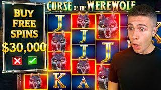 $30,000 Bonus Buy on Curse of the Werewolf Megaways  (30K Bonus Buy Series #18)