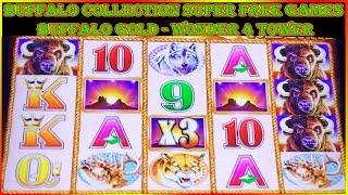 BUFFALO COLLECTION   BUFFALO GOLD  WONDER 4 TOWER SUPER FREE GAMES  SLOT MACHINE POKIES
