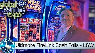 Ultimate Fire Link Cash Falls Slot Machine by L&W at #G2E2022