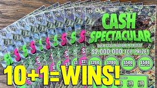 10 + 1 = WINS! ⫸ $220 CASH SPECTACULAR Lottery Tickets!!