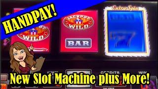 Handpay Old School Pinball plus Patriot Respin NEW Slot Machine!