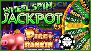 HIGH LIMIT SUPERLOCK Lock It Link Piggy Bankin' HANDPAY JACKPOT on $15 BONUS ROUND Slot Machine