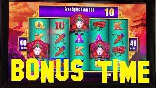 MU GUIYING Live Play at max bet $4.00 with BONUS FREE SPINS WMS Slot Machine
