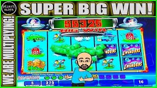 WE ARE MULTIPLYING! SUPER BIG WIN  INVADERS ATTACK FROM PLANET MOOLAH SLOT MACHINE