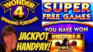 Jackpot Handpay! $1.80 Bet per Game-Super free games