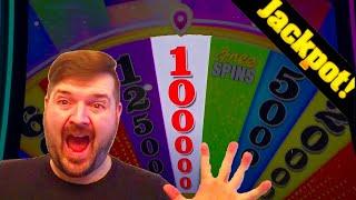 I Finally Did It!  LANDING THE WHITE WEDGE On Wheel Of Fortune Slot Machine!  JACKPOT HAND PAY