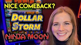 Dollar Storm Slot Machine!  Can I Come All The Way Back?