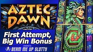 Aztec Dawn Slot - Two Free Spins Bonuses, Big Win in First Attempt