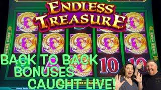 ENDLESS TREASURE DOES IT AGAIN!! BACK TO BACK BONUSES WITH AWESOME LINE HITS! LOVE THIS GAME!