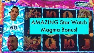 STAR WATCH MAGMA AMAZING BONUS! Double Diamond Jackpot Wins & Ruby Slippers Free Games