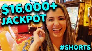 $20/SPIN LANDS an UNBELIEVABLE $16,000+ JACKPOT on CLEO 2 in VEGAS! #SHORTS