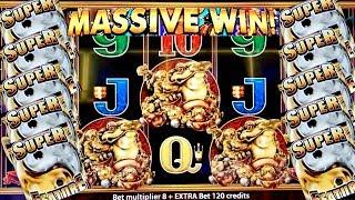 5 Frogs Slot Machine Bonus HUGE Win | Aristocrat Slot Machine MASSIVE WIN ! Live Slot Play w/NG Slot