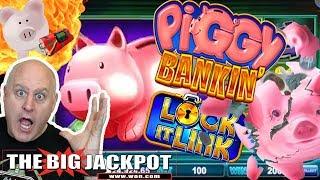Raja Breaks The Piggy Bank! BIG PIG Lock It Link WIN$  | The Big Jackpot