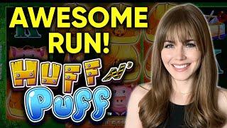 ANOTHER AWESOME RUN! HUFF N PUFF Slot Machine!