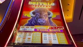 Double Top Dollar - $50/Spin - Buffalo  Inferno $100/Spin - Crystal Sevens - High Limit Slot Play