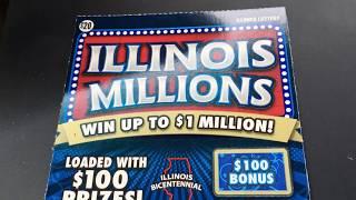 Another scratch from the road...Illinois Millions $20 Instant Lottery Ticket