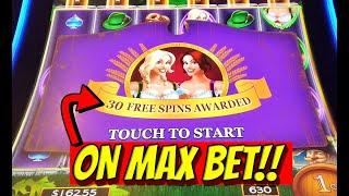 30 FREE GAMES ON MAX BET! Huge win on Heidi and Hannah's Bier Haus!
