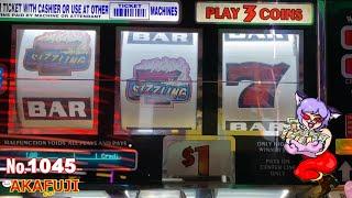 BANKROLL $500 (2/5) SIZZLING SEVENS, Old school slot machine @San Manuel 赤富士スロット 軍資金$500 ②