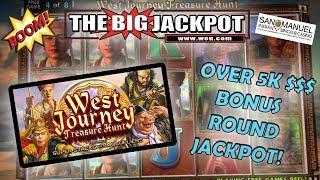 ️ OVER $5,000 JACKPOT! ️ West Journey BONUS ROUND PAYS OUT BIG | The Big Jackpot