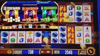 Wicked Winnings II , Buffalo Deluxe and Tripple Diamond Slot Machines BONUSES!!!