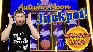 Jackpot Bonus Win on Dragon Link  Autumn Moon Slots in Las Vegas